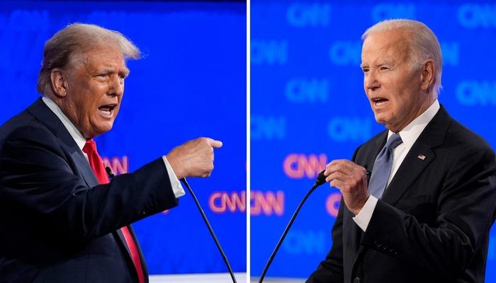 Biden konuşmakta zorlandı, Trump’ı suçladı: Mikrofon kapalıyken bile bağırıyor!