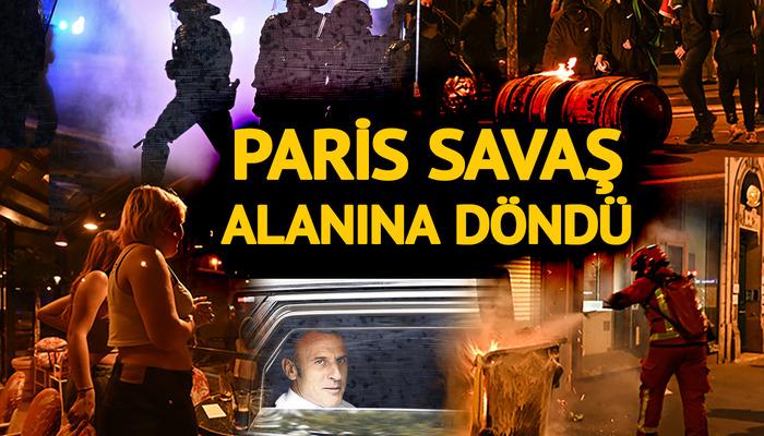 Fransa erken seçim sonrası alevler içinde: Paris savaş alanına dönüyor, polis göstericileri kovalıyor