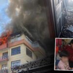 Antalya’da Yangın Korkusu! İnşaat İşçileri, Mahsur Kalan 3 Çocuğu Kurtardı